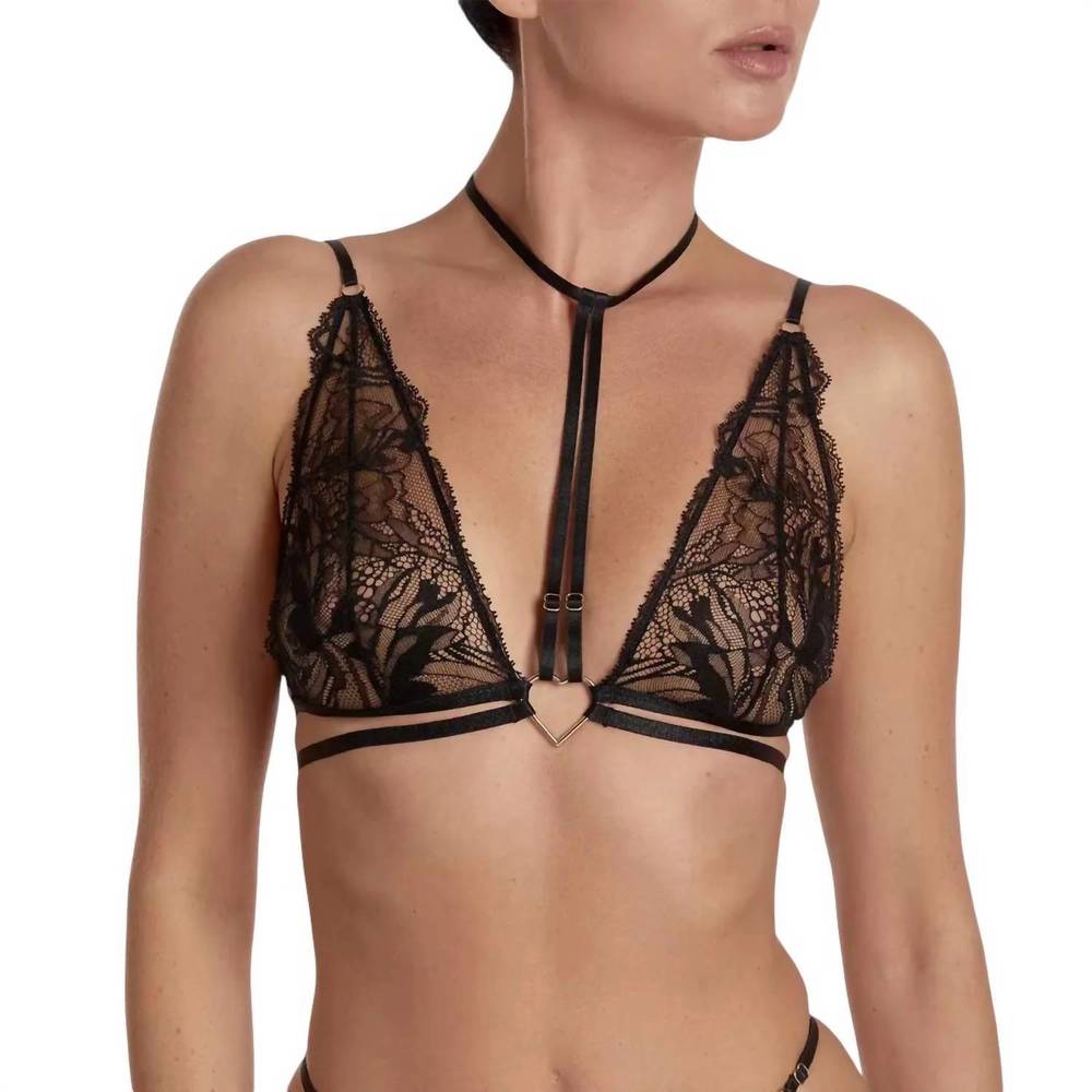 NEW AJOUR campo del moro bralette in black